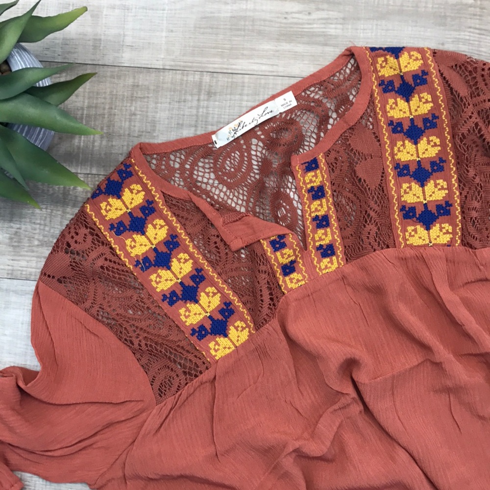 Liberty Love boho top size S - Picture 2 of 3